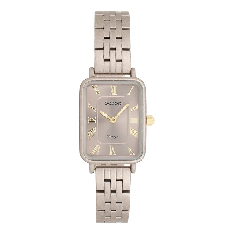OOZOO Vintage Taupefarbene Damenuhr C20412