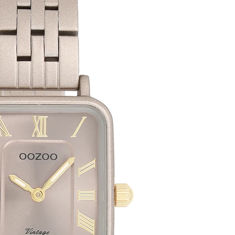 OOZOO Vintage Taupefarbene Damenuhr C20412
