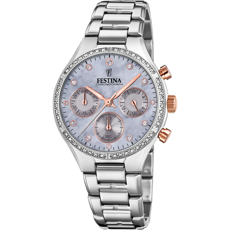 Festina Boyfriend F20401/3 Damenuhr • Chronograph • Mineralglas