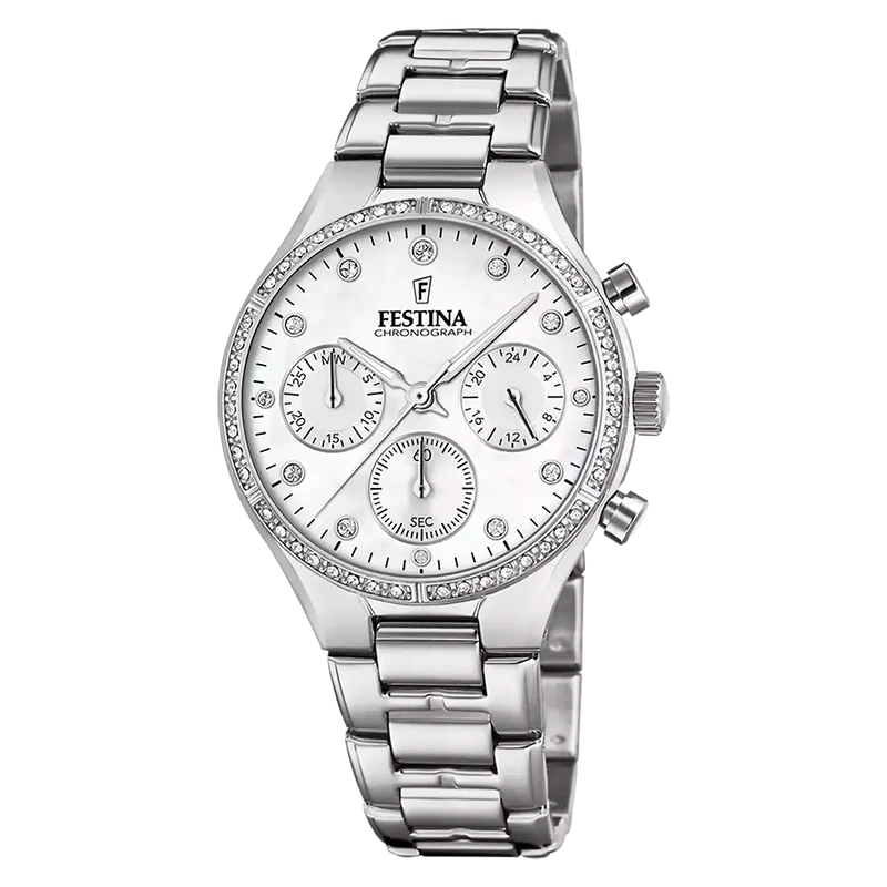 Festina Boyfriend F20401/1 Damenuhr • Chronograph • Mineralglas