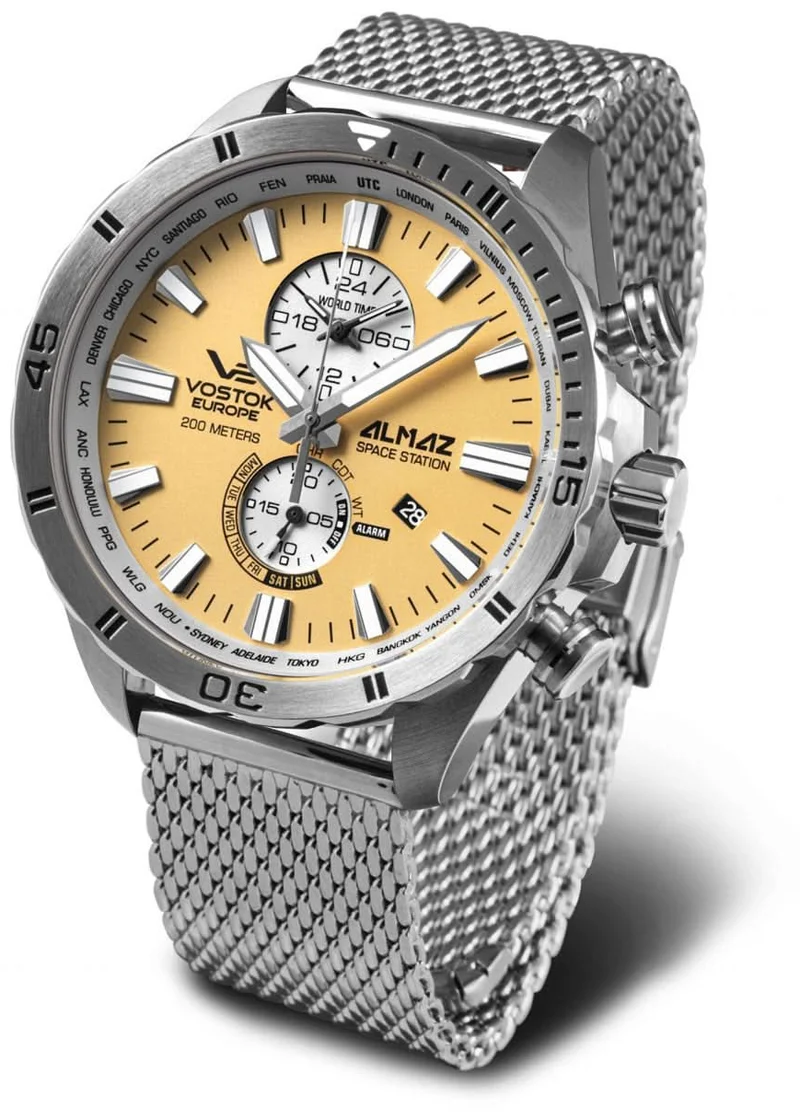 Vostok Europe Almaz YM8J-320A655B Herrenuhr • 20 Bar • K1 Glas