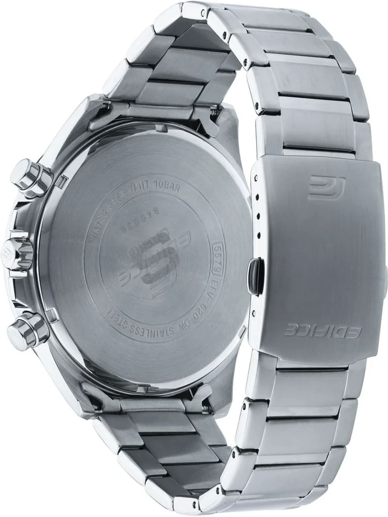 Casio Edifice EFV-620D-2AVUEF Herrenuhr • Sportlicher Chronograph • Markantes Edelstahl-Design
