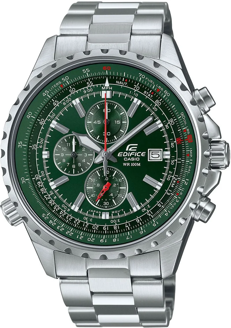 Casio Edifice EF-527D-3AVUEF Herrenuhr • Präziser Chronograph • Integrierter Rechenschieber
