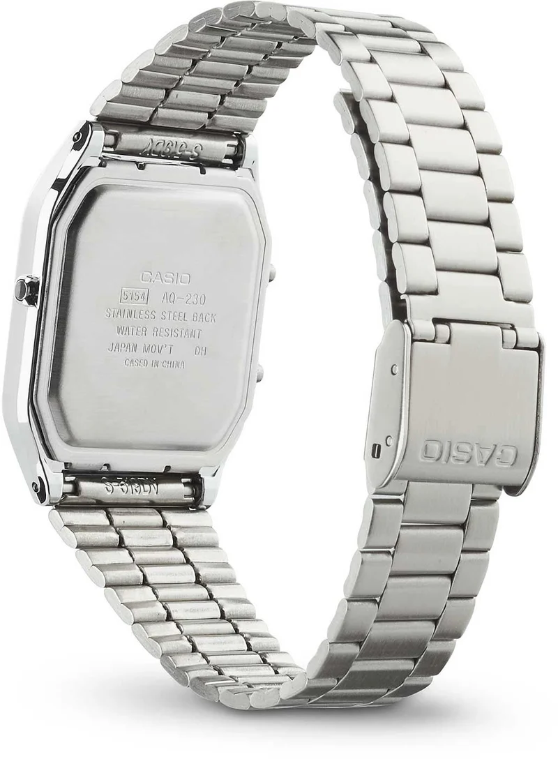 Casio Vintage AQ-230A-1DMQYES Uhr • Kultiges Retro-Design • Dual Time