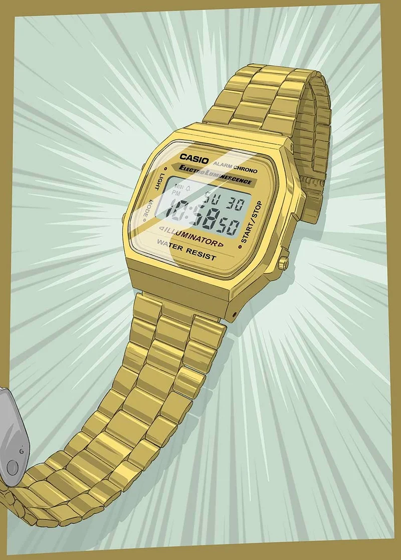 Casio Vintage A168WG-9EF Uhr • Kultiges Retro-Design • EL-Hintergrundbeleuchtung