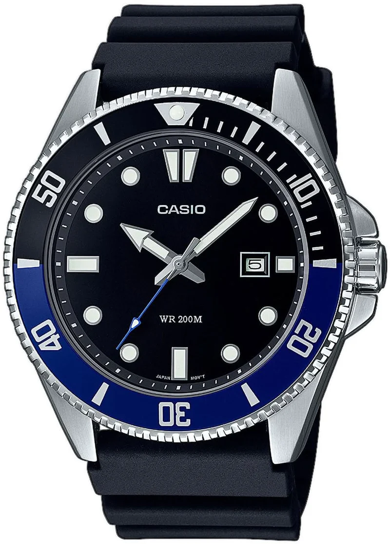 Casio Collection MDV-107-1A2VEF Herrenuhr • 20 bar Wasserdichtigkeit • Klassisches Taucher-Design