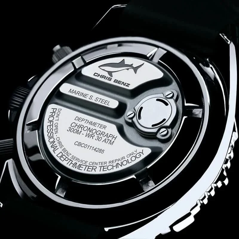 Chris Benz CB-C300X-G-NBS Herrenuhr • 300m • Tiefenmesser
