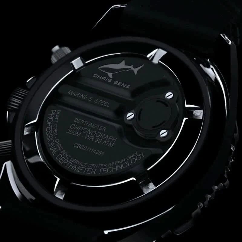 Chris Benz Depthmeter Chronograph 300M CB-C300X-RS-KBS Herrenuhr • 300m wasserdicht • Saphirglas