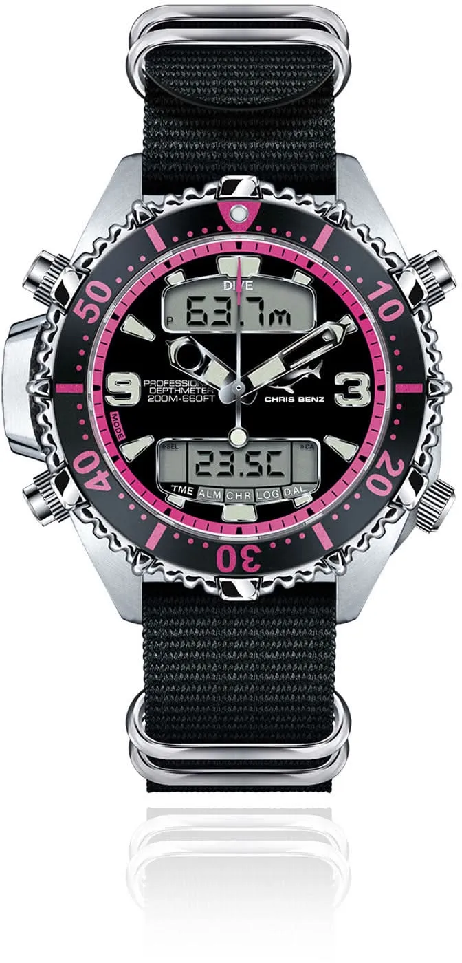 Chris Benz CB-D200X-P-NBS Damenuhr • 200m • Saphirglas