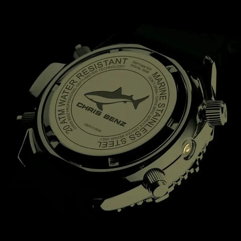 Chris Benz Depthmeter CB-D200X-C-KBO Herrenuhr • Tiefenmesser • Saphirglas
