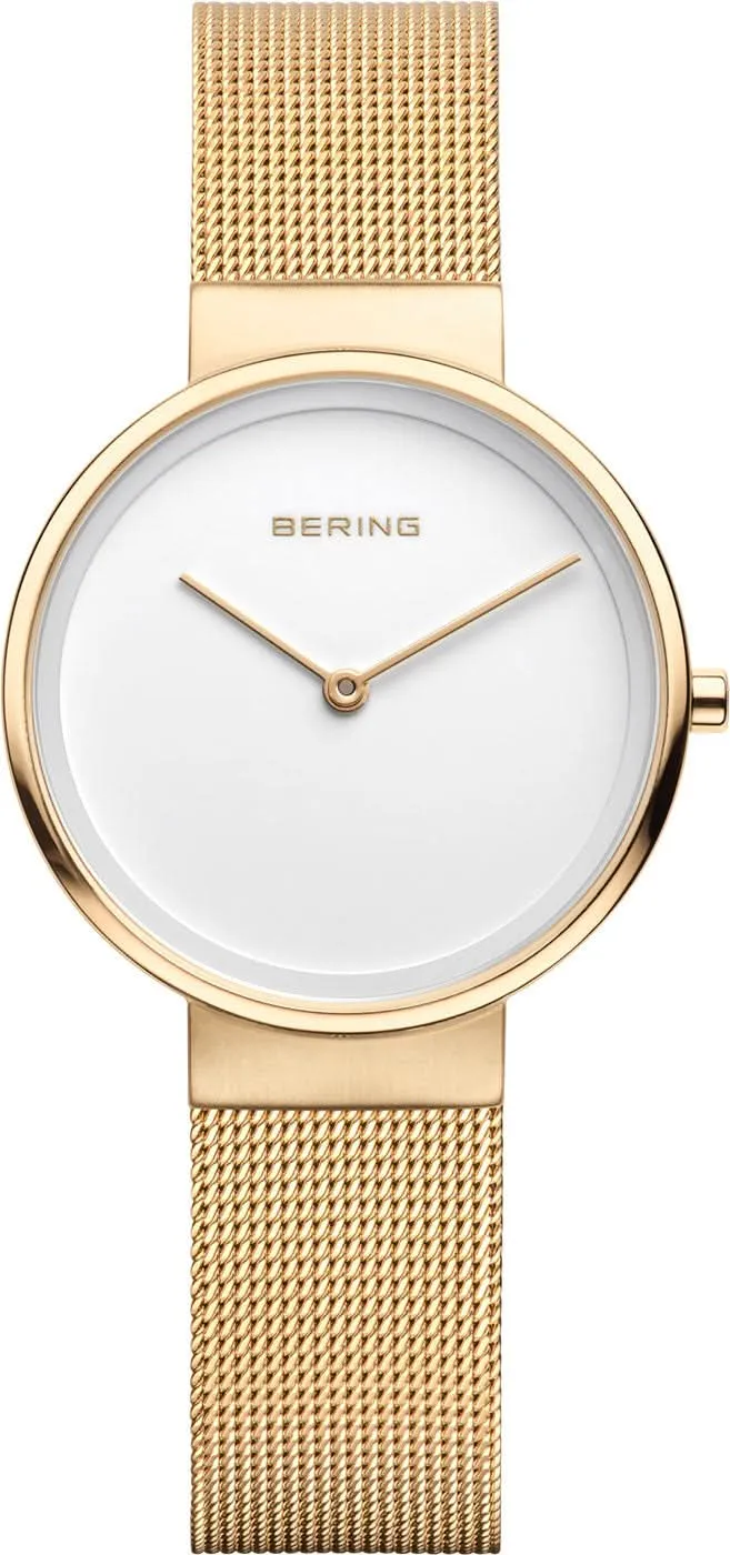 Bering Classic 14531-334 Damenuhr • Kratzfestes Saphirglas • Feines Milanaise-Armband
