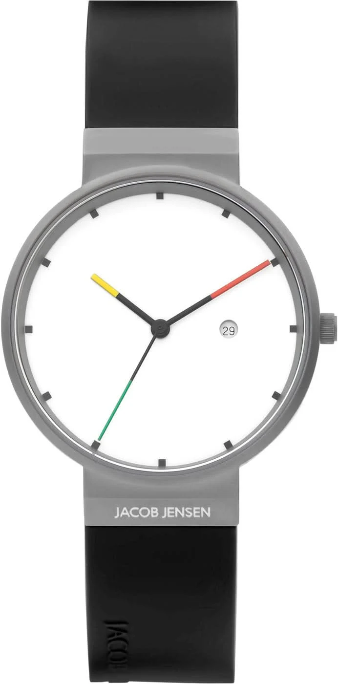 Jacob Jensen Titanium 642 Unisex-Uhr • Titan-Gehäuse • Saphirglas