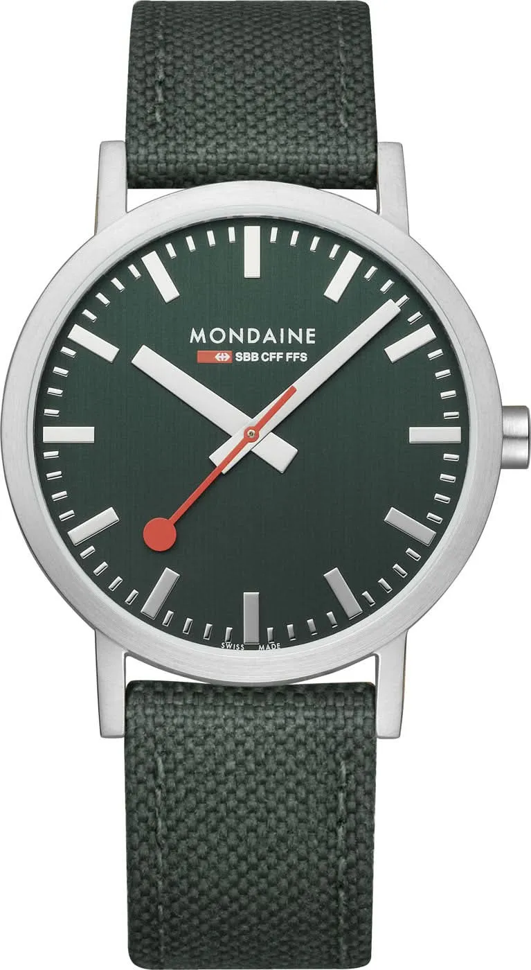 Mondaine Classic A660.30360.60.SBF • SBB-Design • Waldgrün