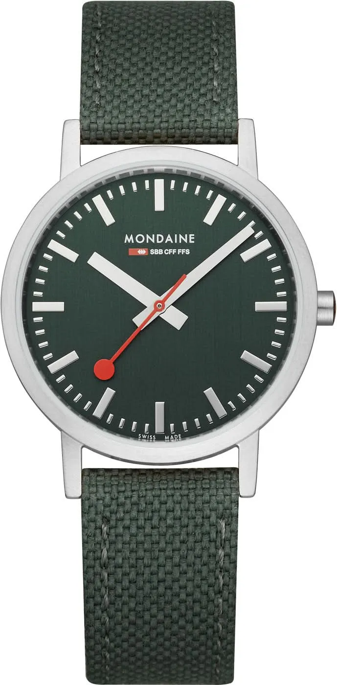 Mondaine Classic A660.30314.60SBF Unisex-Uhr • Schweizer SBB-Design • Nachhaltig