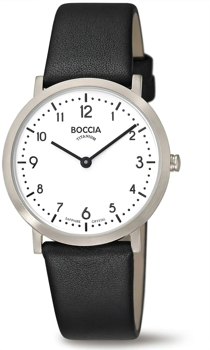 Boccia 3335-01 Damenuhr - Reintitan - Antiallergisch