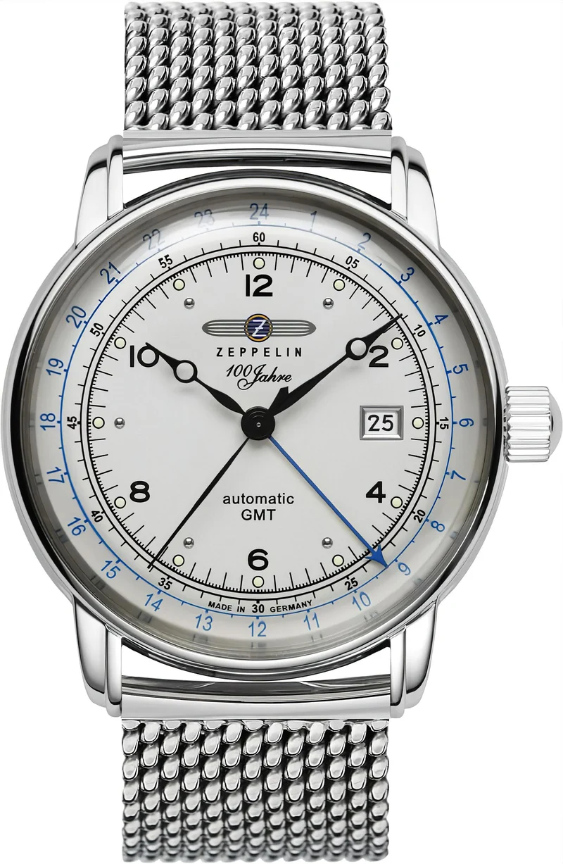 Zeppelin 100 Jahre Zeppelin 8666M-1 Herrenuhr • Automatik-GMT • Made in Germany
