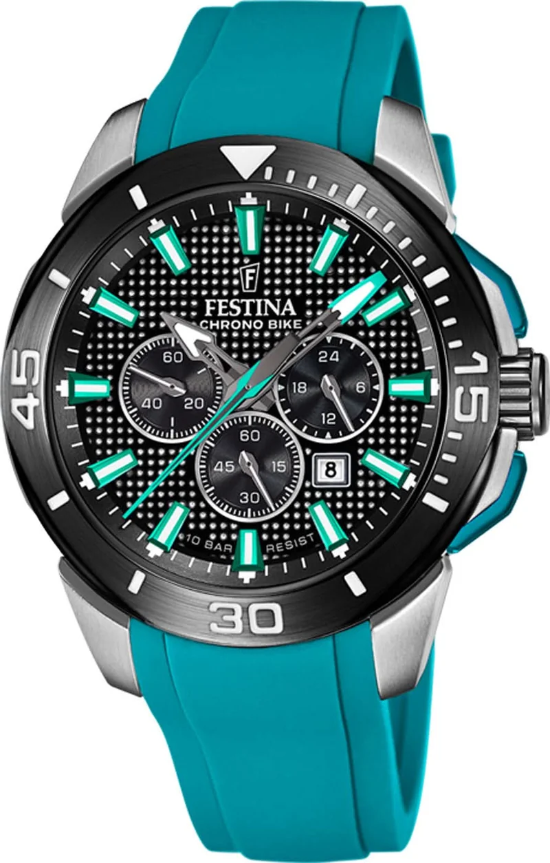 Festina Chrono Bike F20642/3 Herrenuhr • Sport-Chronograph • Edelstahl