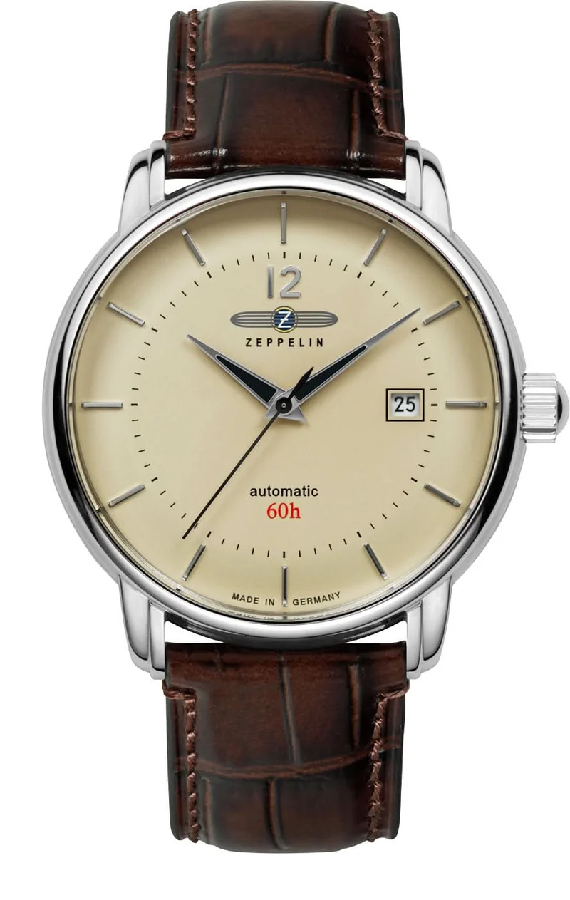 Zeppelin New Captain's Line 8654-1 Herrenuhr • Automatik GMT • Made in Germany