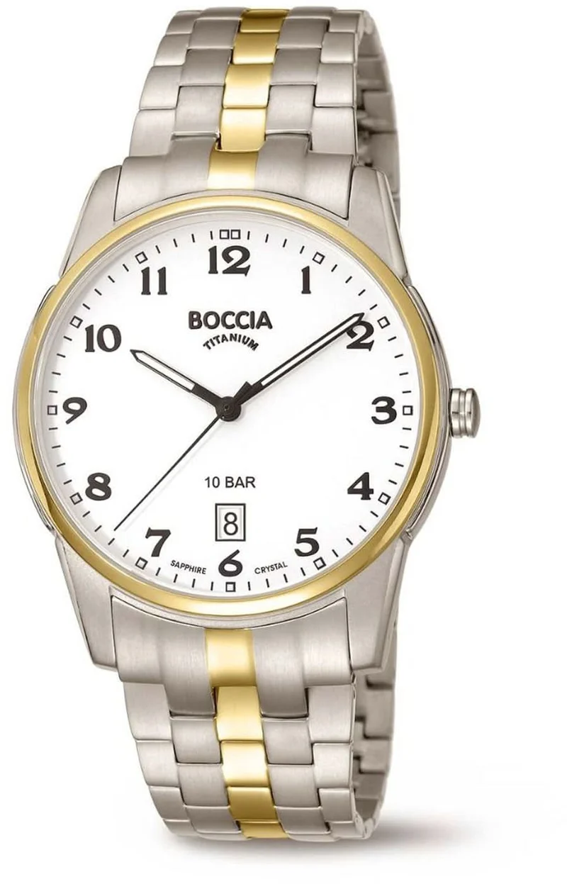 Boccia 3632-03 Herrenuhr - Reintitan - Saphirglas