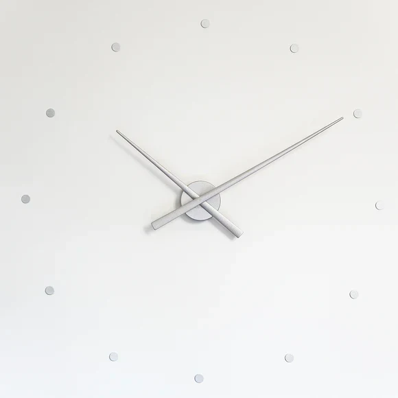 Wandklok Metaal 40cm Zwart Geel Zilver Quartz Uurwerk Scandinavisch Design Tijdweergave Woonkamer Keuken Kantoor Modern Interieur Decoratie | Sansoti