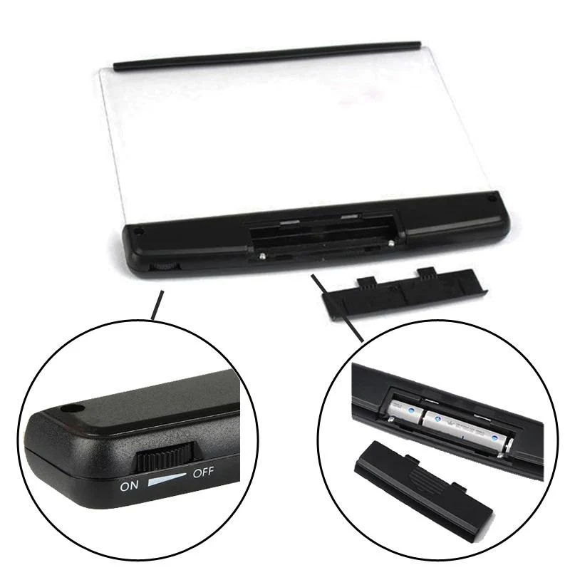 Oplaadbare LED Leeslamp met Magnetische Clip Flexibel Wit Leeslicht voor Boeken E-readers Tablets | Sansoti