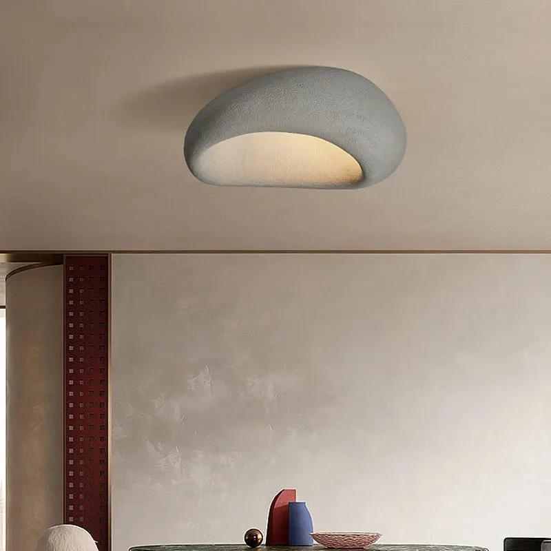 Vierkante Plafondlamp Metaal 45x52cm Minimalistisch Scandinavisch Design Moderne Woonkamer Slaapkamer Verlichting Wabi-Sabi Zen Stijl | Sansoti
