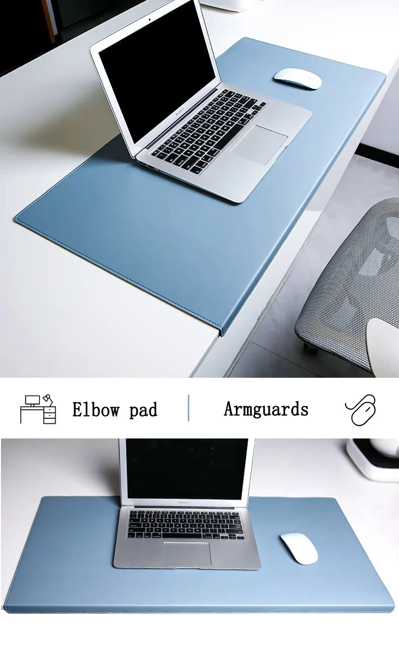 Ergonomische Bureaumat met Polssteun 60-90cm – Antislip Kunstleren Deskpad voor Gaming & Thuiswerken | Sansoti