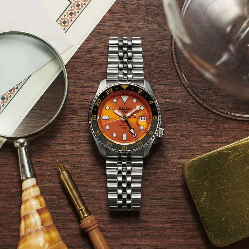 Seiko 5 Sports SSK005K1 Herrenuhr • GMT-Funktion • 4R34 Automatik