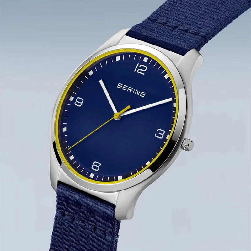 Bering Ultra Slim 18342-507 Herrenuhr • Kratzfestes Saphirglas • Ultraflaches Design