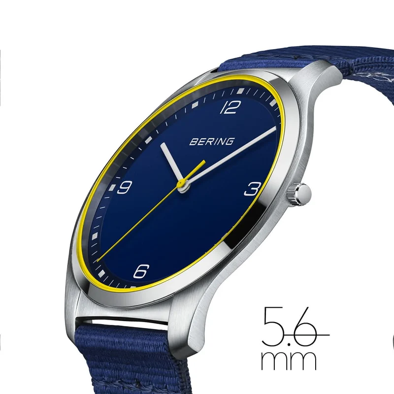 Bering Ultra Slim 18342-507 Herrenuhr • Kratzfestes Saphirglas • Ultraflaches Design