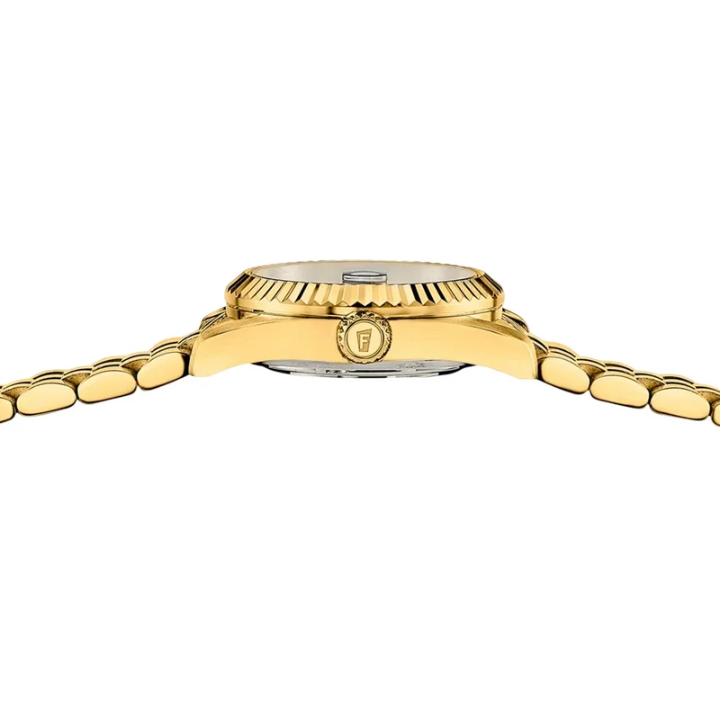 Festina Classic Swiss Made F20089/1 Damenuhr • Saphirglas • Edelstahlarmband Gold