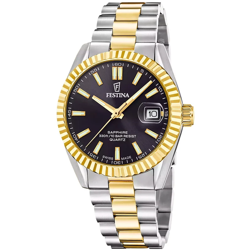 Festina Classic F20085/C Herrenuhr • Saphirglas • Edelstahlarmband