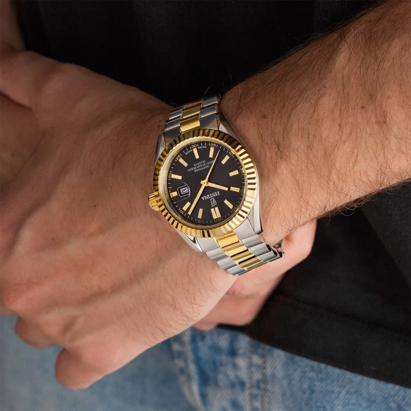 Festina Classic F20085/C Herrenuhr • Saphirglas • Edelstahlarmband