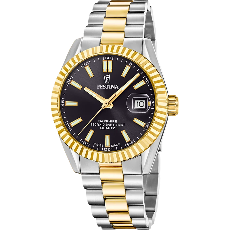 Festina Classic F20085/C Herrenuhr • Saphirglas • Edelstahlarmband