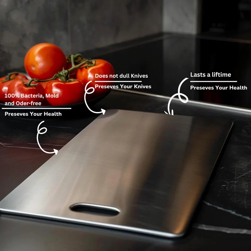 Titanium Snijplank Anti-Aanbak Keuken Vlees Groente Fruit Deeg Hygiënisch Gemakkelijk Schoon te Maken | Sansoti