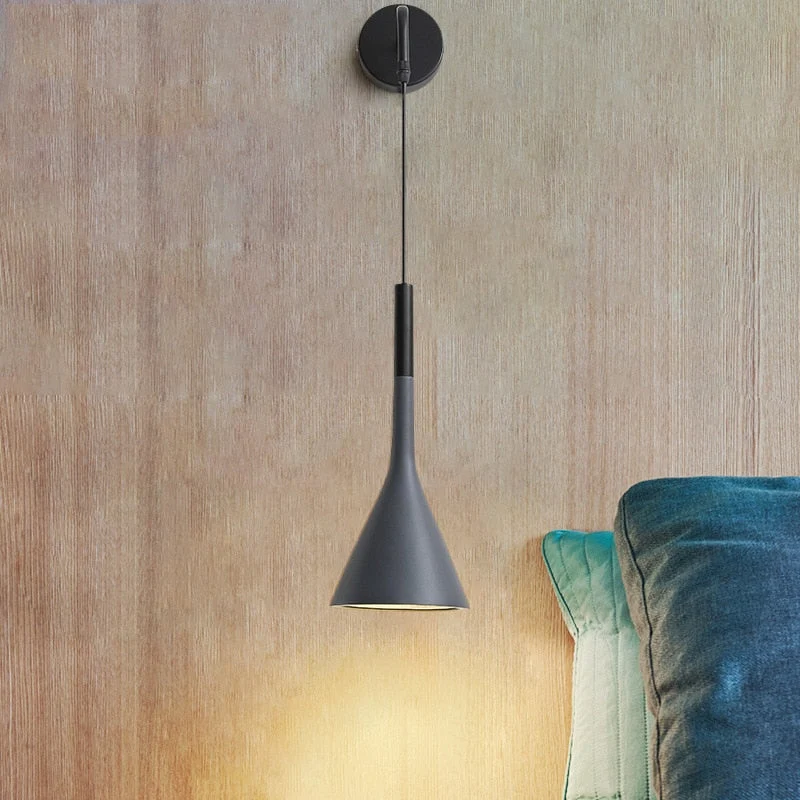 Wandlamp met Verstelbaar Snoer Metaal Scandinavisch Design Slaapkamer Woonkamer Leesverlichting Bedlamp | Sansoti