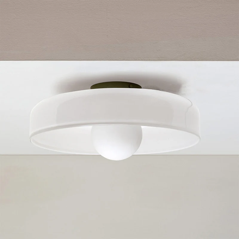 Ronde Plafondlamp Glas & Metaal G9 Fitting Drie Kleurtemperaturen 25cm 35cm Slaapkamer Woonkamer LED Plafondverlichting | Sansoti