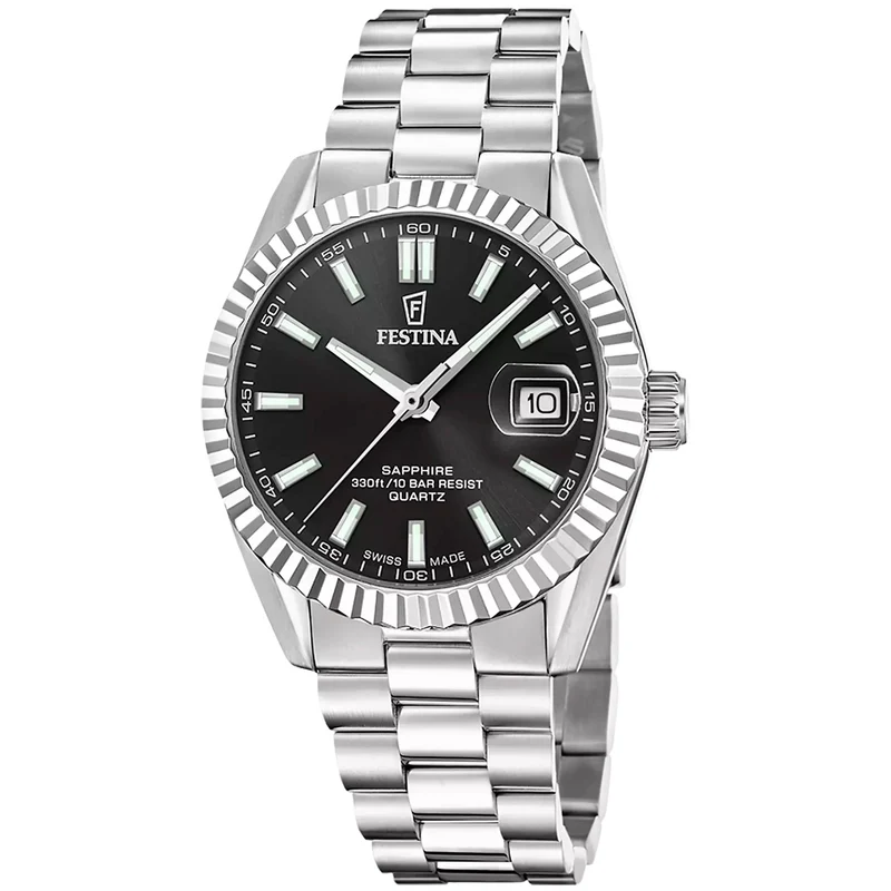 Festina F20084/D Herrenuhr Schwarz • Saphirglas • Schweizer Quarzwerk