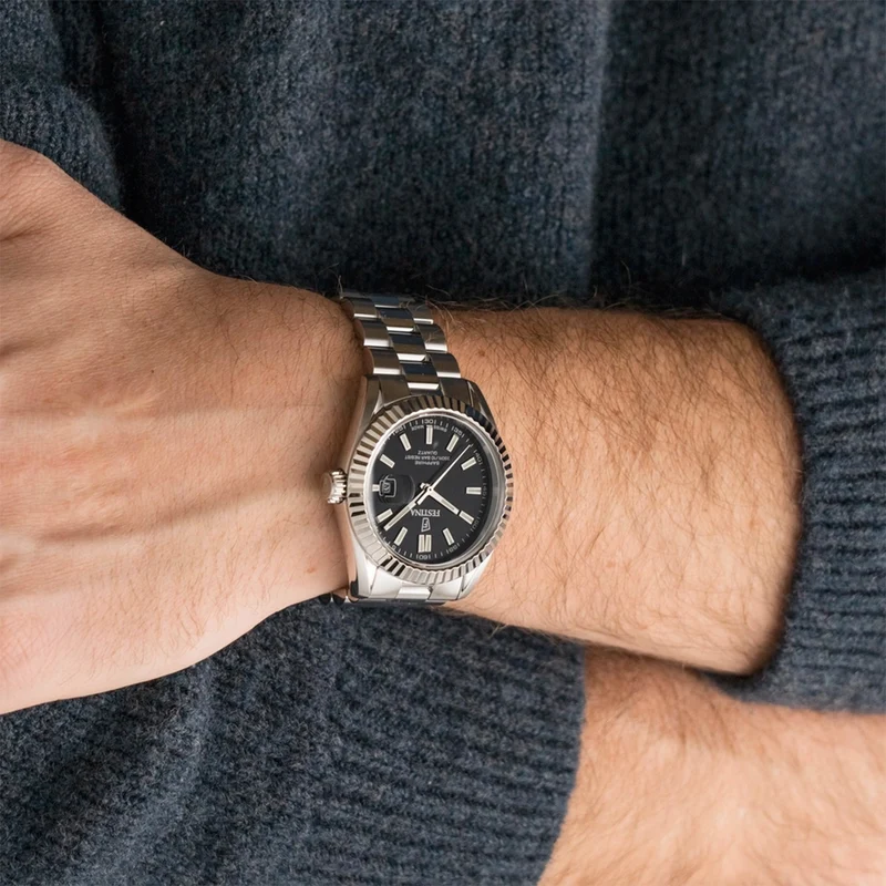 Festina F20084/D Herrenuhr Schwarz • Saphirglas • Schweizer Quarzwerk
