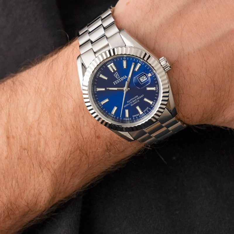 Festina F20084/B Herren Armbanduhr • Saphirglas • Schweizer Quarzwerk