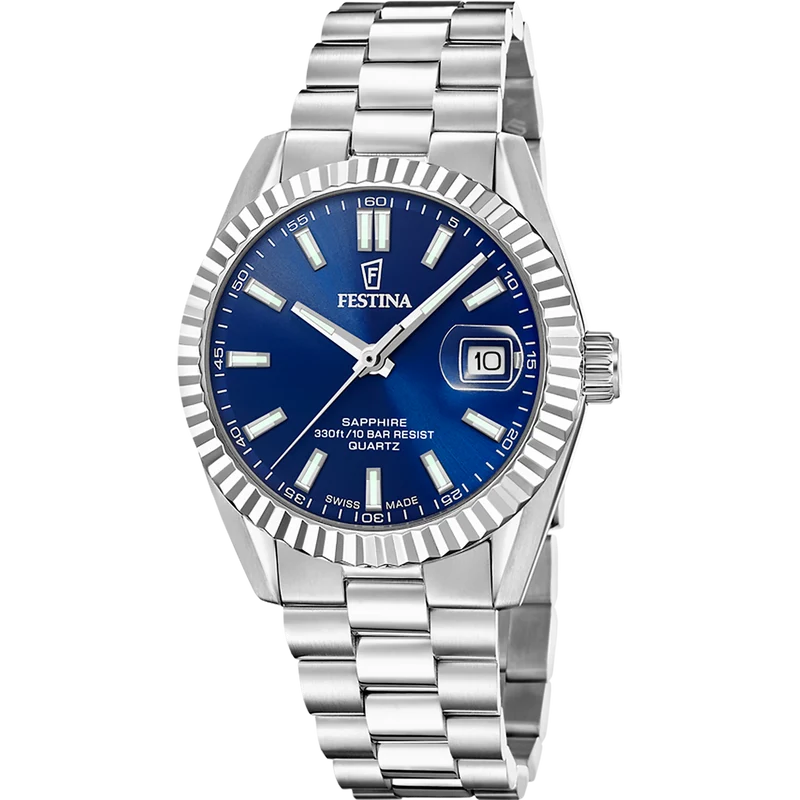 Festina F20084/B Herren Armbanduhr • Saphirglas • Schweizer Quarzwerk