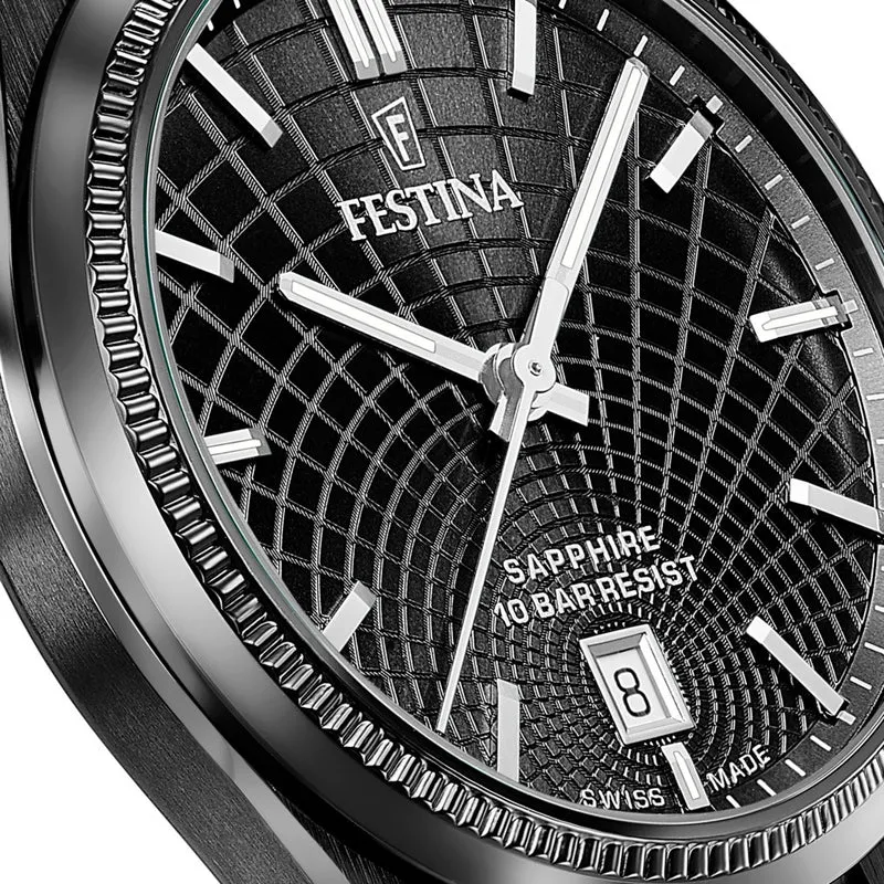 Festina Rivé F20080/1 Herrenuhr • Saphirglas • Swiss Made Automatik