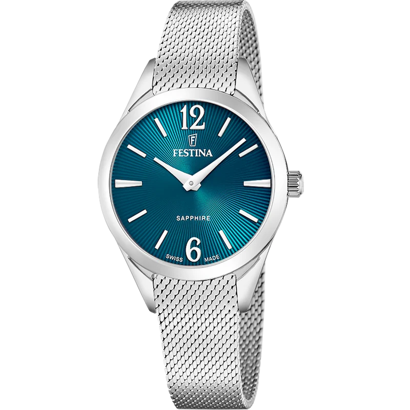 Festina Grace F20076/4 Damenuhr Grün • Saphirglas • Schweizer Quarzwerk