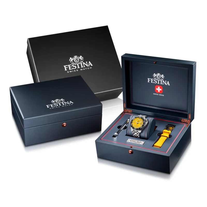 Festina Swiss Made COSC F20043/1 Herrenuhr • Saphirglas • 30 ATM Wasserdicht