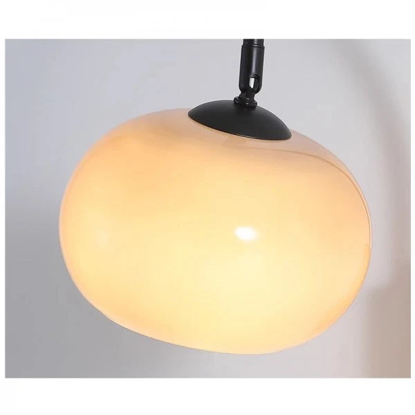 Draaibare Glazen Wandlamp met Verstelbare Bolspot E27 LED Verlichting voor Sfeervol Leeshoekje en Interieur | Sansoti
