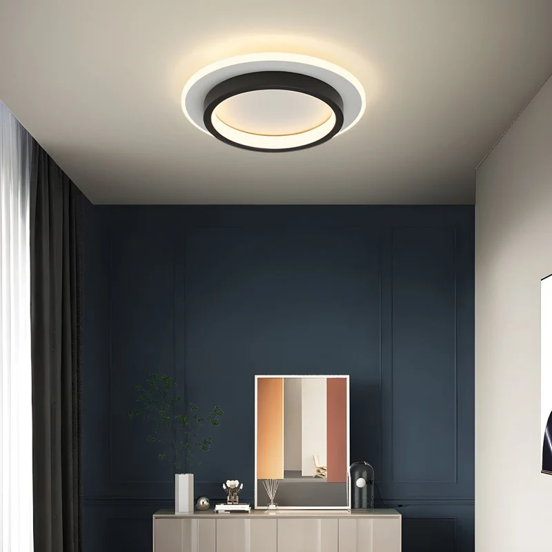 Ronde Plafondlamp LED Inbouw 21cm 24cm IJzer Aluminium Acryl voor Gang Slaapkamer Keuken Studeerkamer | Sansoti