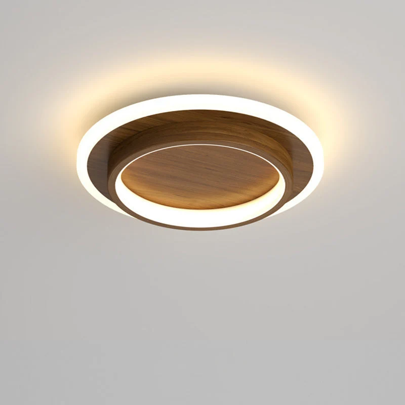 Ronde Plafondlamp LED Inbouw 21cm 24cm IJzer Aluminium Acryl voor Gang Slaapkamer Keuken Studeerkamer | Sansoti