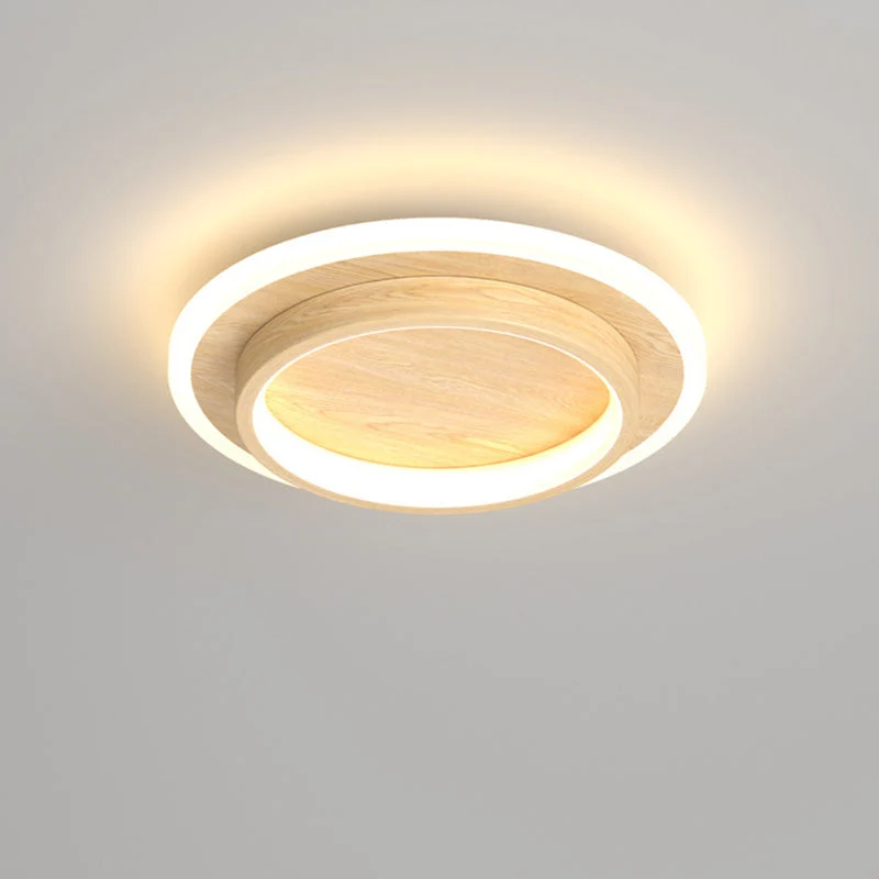 Ronde Plafondlamp LED Inbouw 21cm 24cm IJzer Aluminium Acryl voor Gang Slaapkamer Keuken Studeerkamer | Sansoti