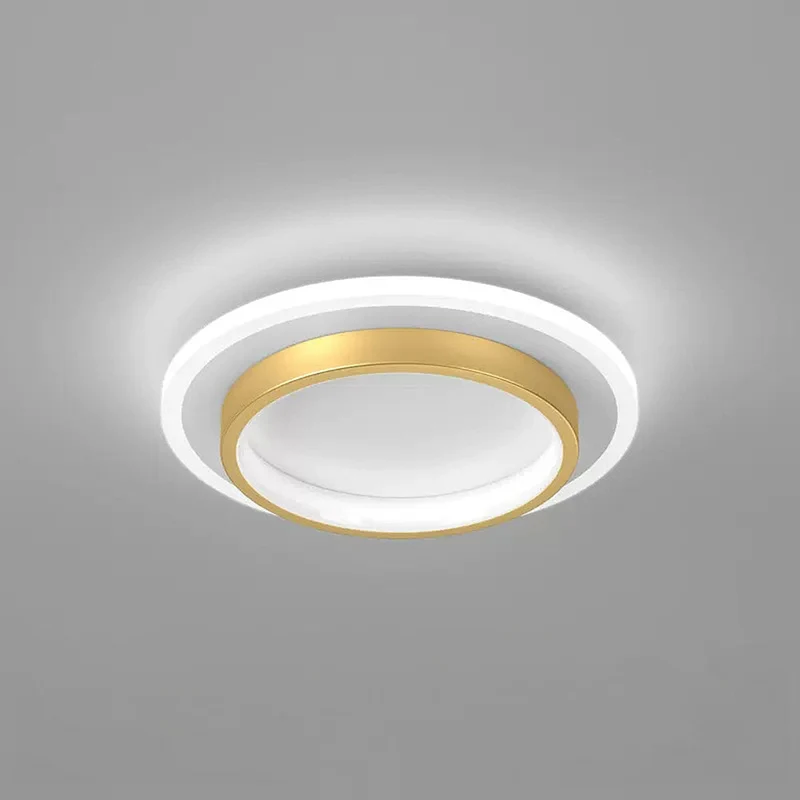 Ronde Plafondlamp LED Inbouw 21cm 24cm IJzer Aluminium Acryl voor Gang Slaapkamer Keuken Studeerkamer | Sansoti