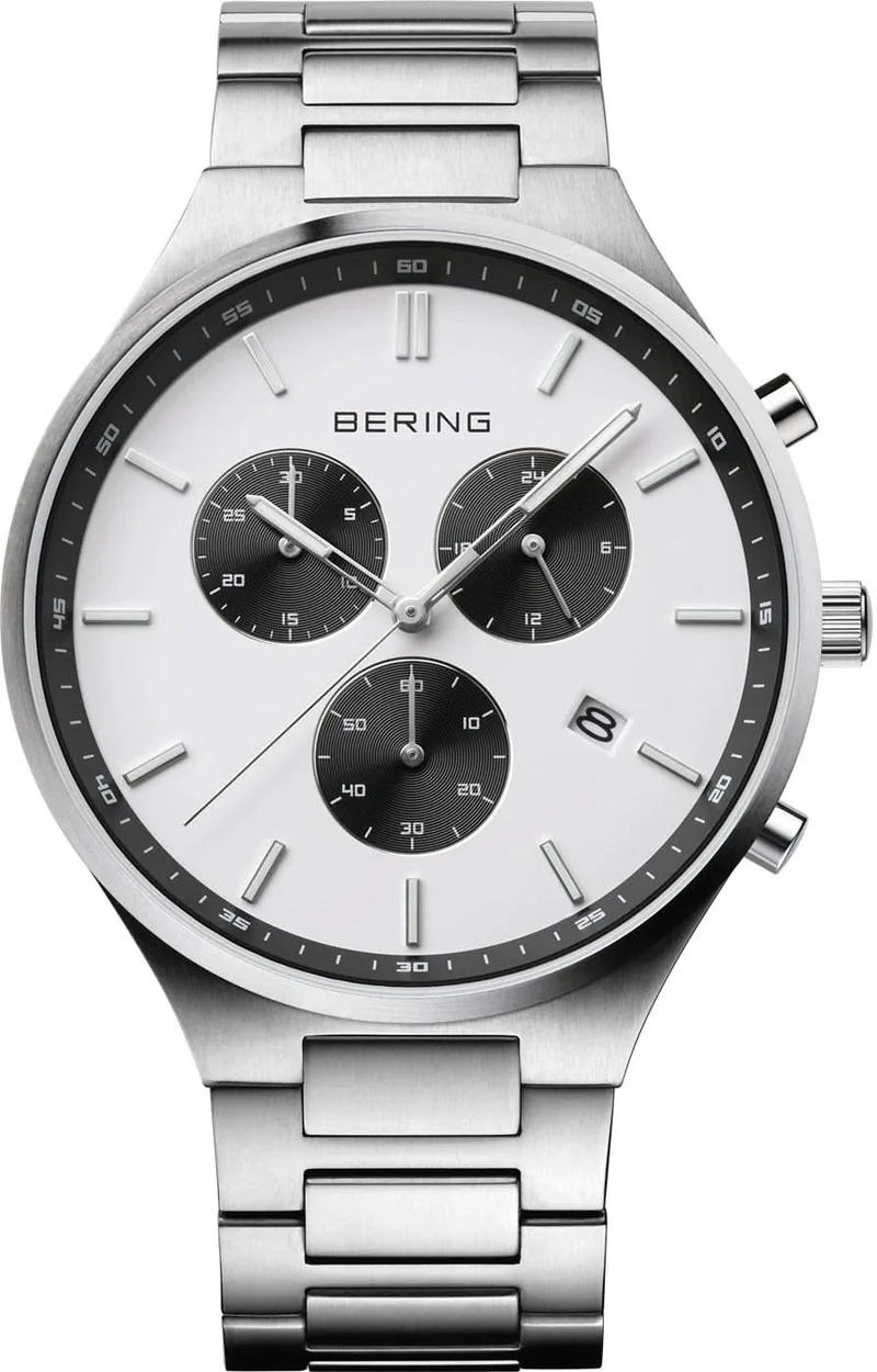 Bering Titanium 11743-704 Herrenuhr • Kratzfestes Saphirglas • Ultraleichtes Titan